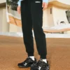 Modne spodnie z tkaniny „Black”