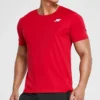 Męska koszulka treningowa Skechers Sport do biegania, sportowa, z dzianiny, z krótkim rękawem, w kolorze clown red