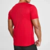 Męska koszulka treningowa Skechers Sport do biegania, sportowa, z dzianiny, z krótkim rękawem, w kolorze clown red