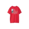 Męska koszulka z krótkim rękawem Skechers Printing S Knit w kolorze Racing Red