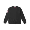 Męski sweter z dzianiny Skechers z nadrukiem alfabetu, czarny