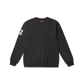 Męski sweter z dzianiny Skechers z nadrukiem alfabetu, czarny Męski sweter z dzianiny Skechers z nadrukiem alfabetu, czarny