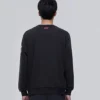 Męski sweter z dzianiny Skechers z nadrukiem alfabetu, czarny