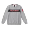 Męski sweter z dzianiny Skechers z nadrukiem alfabetu, szary