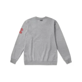 Męski sweter z dzianiny Skechers z nadrukiem alfabetu, szary Męski sweter z dzianiny Skechers z nadrukiem alfabetu, szary