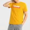 Męskie Skechers Sport Alphabet Printing z krótkim rękawem w kolorze złotym