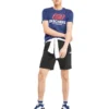 Męskie Skechers z krótkim rękawem, niebieskie
