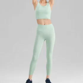 Obcisłe legginsy sportowe „Green Black Teal” Obcisłe legginsy sportowe „Green Black Teal”