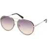 Okulary przeciwsłoneczne typu aviator z zaokrąglonymi oprawkami Okulary przeciwsłoneczne typu aviator z zaokrąglonymi oprawkami