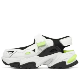 Sandały DLites „White Black Neon Green”