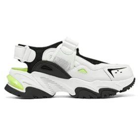 Sandały DLites „White Black Neon Green”