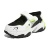 Sandały DLites „White Black Neon Green”