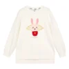 Seria CNY Sweter z nadrukiem „White Red”