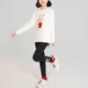 Seria CNY Sweter z nadrukiem „White Red”