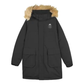 Seria Lifestyle Długa kurtka puchowa „Black”