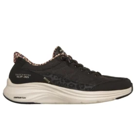 Skechers Slip-ins: Contour Foam – Cozy Fit Leopard Dream