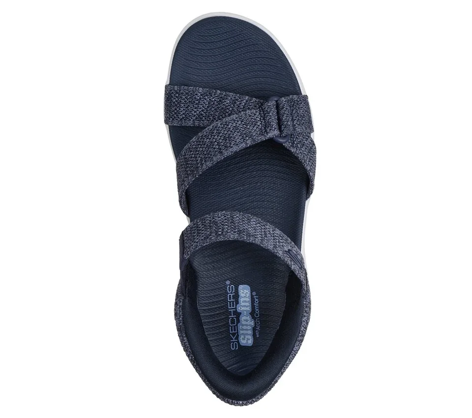 Skechers Slip-ins: Sandały Go Walk Massage Fit – Heather Skechers Slip-ins: Sandały Go Walk Massage Fit – Heather