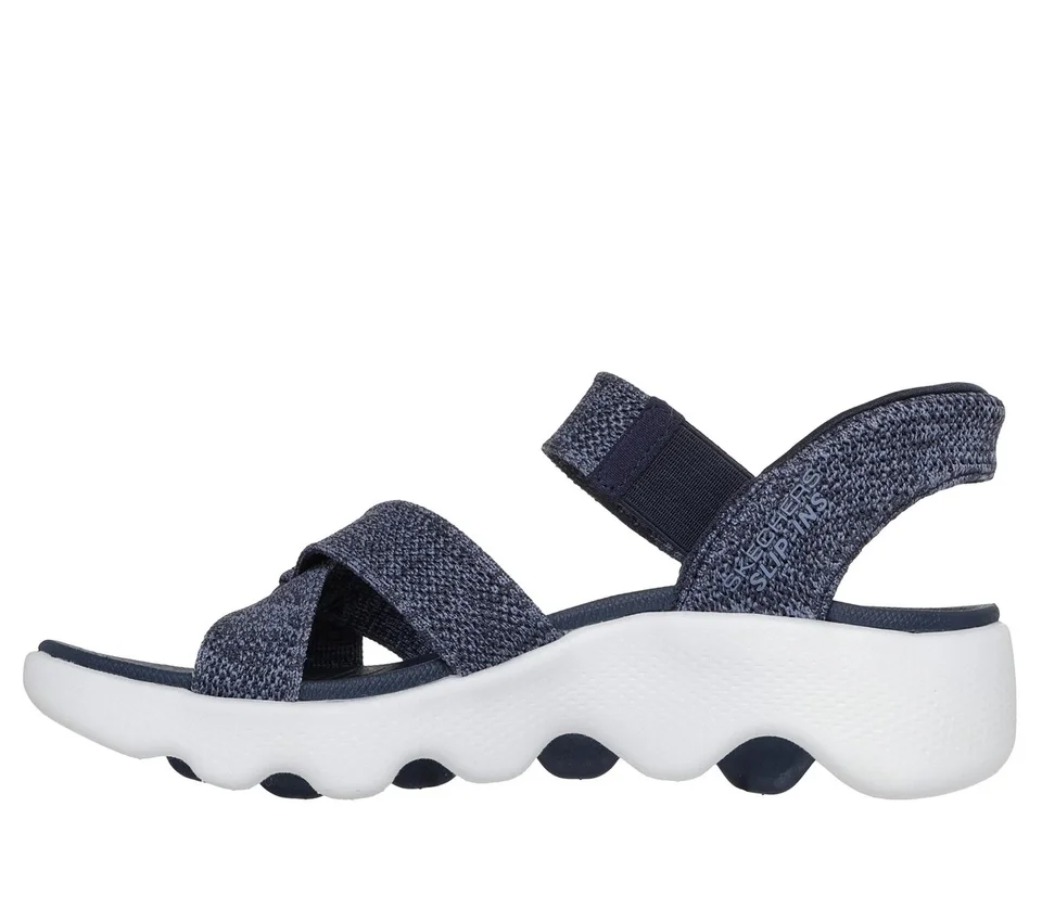 Skechers Slip-ins: Sandały Go Walk Massage Fit – Heather Skechers Slip-ins: Sandały Go Walk Massage Fit – Heather