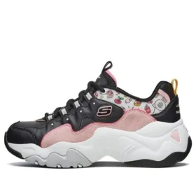 Skechers x Line Friends D’ Lites 3.0 Niskie buty typu clunky Czarne/Różowe
