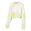 Skechers x XUZHI Krótki sweter z długim rękawem „Yellow White Grey”