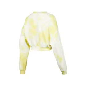 Skechers x XUZHI Krótki sweter z długim rękawem „Yellow White Grey”