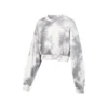 Skechers x XUZHI Krótki sweter z długim rękawem „Yellow White Grey”