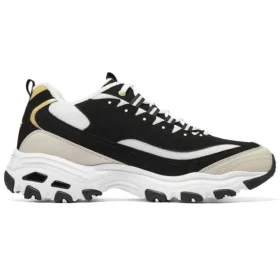 Sneakersy D’ Lites „Czarne Beżowe Białe”