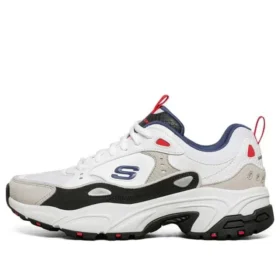 Sneakersy Stamina białe/szare/czerwone