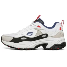 Sneakersy Stamina białe/szare/czerwone