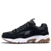 Sneakersy Stamina Czarne/Białe/Brązowe