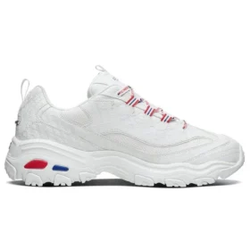 Snickers x Skechers D’ Lites 1.0 Niskie buty z grubą podeszwą Białe