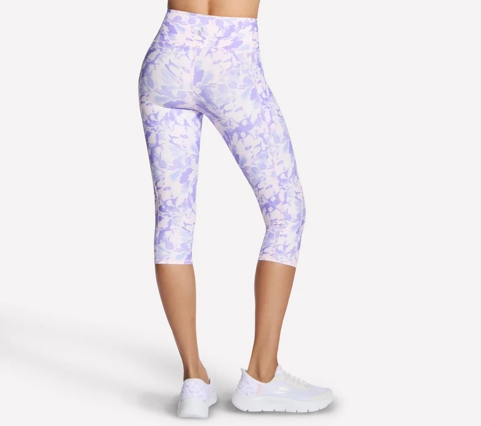 Spodnie capri GO FLEX z nadrukiem i wysokim stanem Spodnie capri GO FLEX z nadrukiem i wysokim stanem