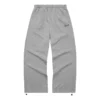 Spodnie casualowe z prostym krojem i logo „Grey”