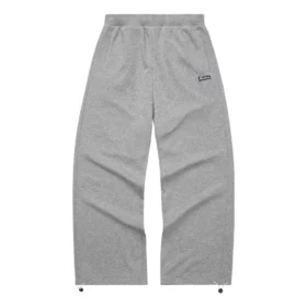 Spodnie casualowe z prostym krojem i logo „Grey”