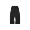 Spodnie casualowe z wysokim stanem i literowym logo „Black”
