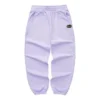Spodnie casualowe z wysokim stanem „Purple Black Blue Grey”