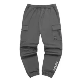 Spodnie robocze z nadrukowanym logo „Grey Black Green”
