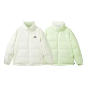 Sportowa, dwustronna, Waterproof, ciepła kurtka puchowa „White Green”