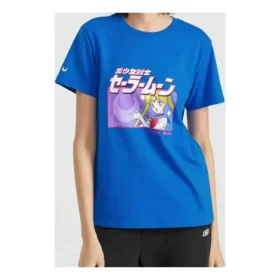 SS20 Sailor Moon Crossover z krótkim rękawem, niebieskie