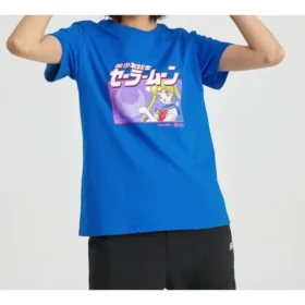 SS20 Sailor Moon Crossover z krótkim rękawem, niebieskie