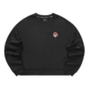 Sweter codzienny z okrągłym dekoltem „Black Red”
