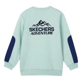 Sweter z długim rękawem i nadrukiem „Teal Blue”