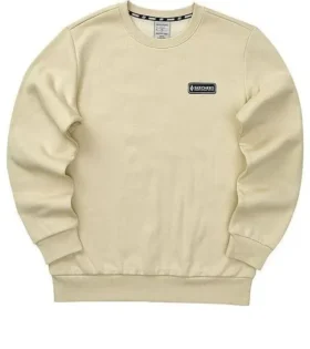 Sweter z długim rękawem z nadrukiem logo „Beige”