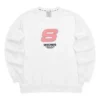 Sweter z kapturem Sport Letter „White Pink”