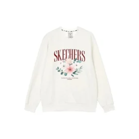 Sweter z nadrukiem kwiatowym „Blue White Grey”