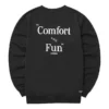 Sweter z nadrukiem liter „Black White”