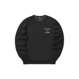 Sweter z nadrukiem liter „Black White”