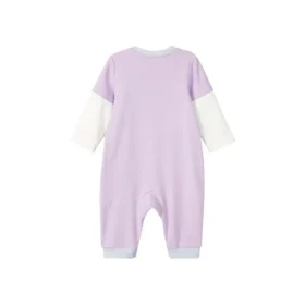 Sweter z nadrukiem liter z kreskówek „Purple White Blue”