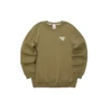 Sweter z nadrukiem literowym „Olive Green White”