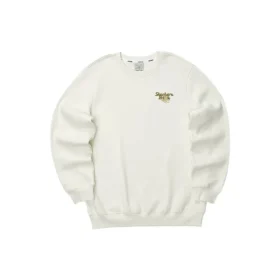 Sweter z nadrukiem literowym „White Gold”